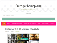 Tablet Screenshot of chicagorhinoplastyreview.com